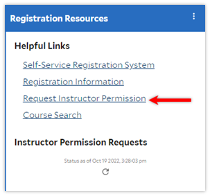 Image of Registration Resources tab
