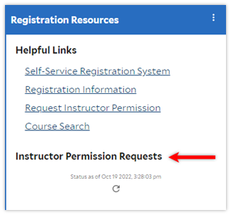 Image of Registration Resources tab