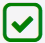 A green checkbox with a green check in it