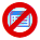 A blue worksheet icon with a red circle stricken through on it